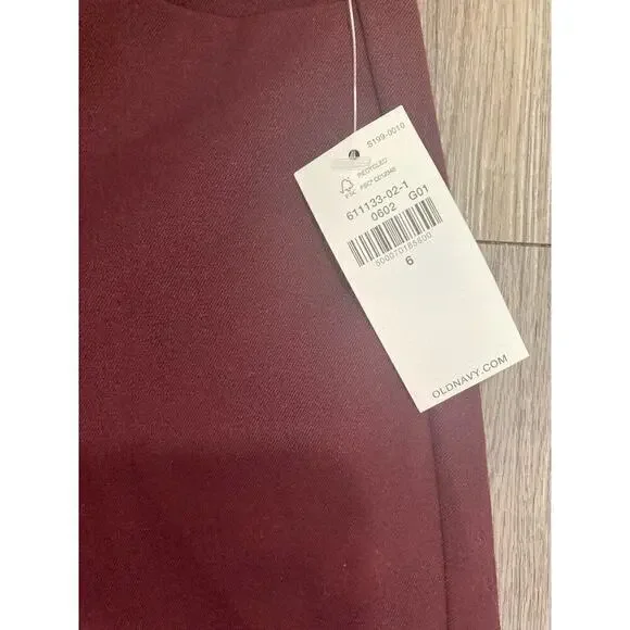 Old Navy Pixie Ankle Skinny Pants Slim Pocket Hi-Rise Stretch Women 6 Purple NWT - Picture 4 of 8